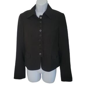 Theory Button Front Wool  Blend Jacket - Women's